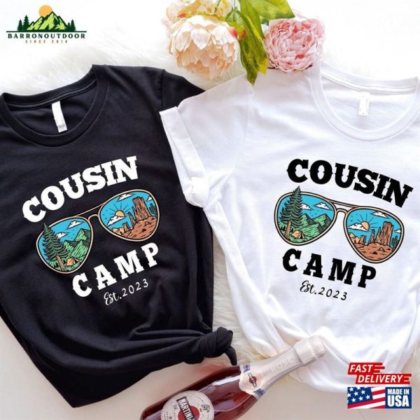 Cousin Camp Est 2023 T-Shirt Family Reunion Celebration Campout Cousins Fun Hoodie Sweatshirt