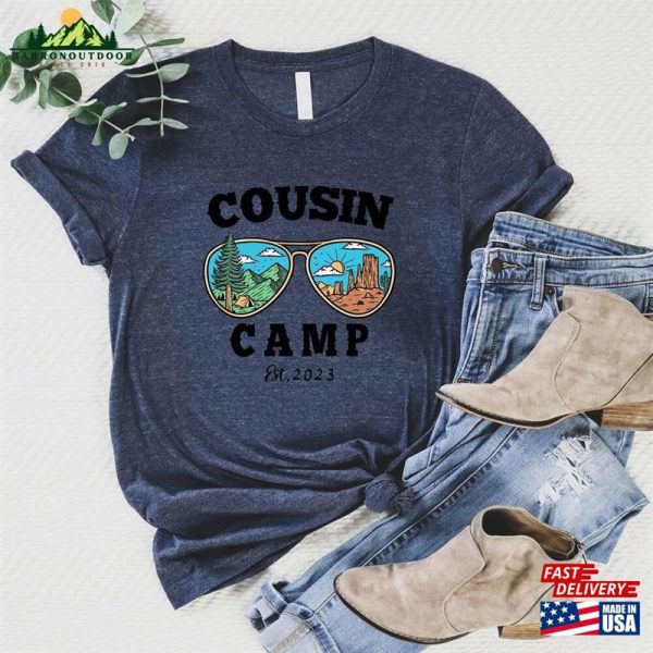 Cousin Camp Est 2023 T-Shirt Family Reunion Celebration Campout Cousins Fun Hoodie Sweatshirt