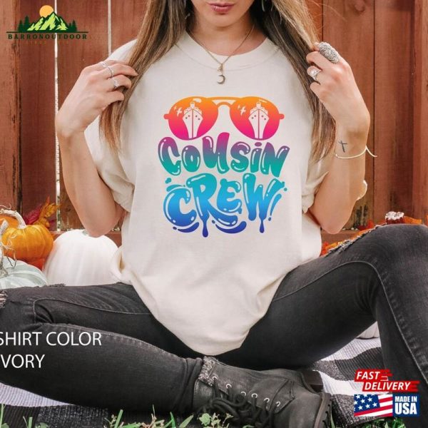 Cousin Crew Comfort Colors Shirt Girls Trip Women Vacation Sweatshirt T-Shirt