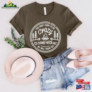 Crazy Camping Friends Tshirt Family Camp Tent Life Marshmallow Campfire Firepit Shirt T Shirt Unisex 3