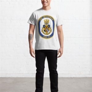 Crest Of Ddg 57 Uss Mitscher Classic T Shirt Unisex 4