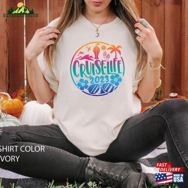 Cruise Life 2023 Comfort Colors Shirt Girls Trip Women Vacation Sweatshirt Unisex