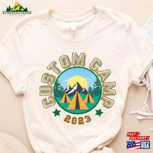 Custom Camp 2023 Shirt Personalized Adventurer Gift Happy Camper Shirts Hoodie Classic