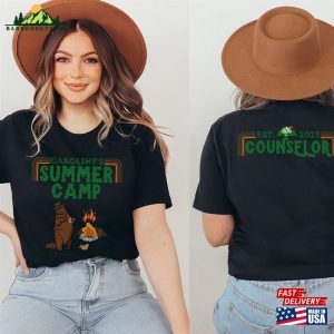 Custom Camp Counselor Shirt Personalized Camping Shirts For Family Vintage Summer Matching Hoodie T-Shirt