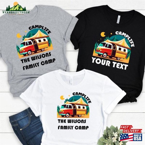 Custom Camp Life 2023 Shirt Camping Squad Family Shirts Classic T-Shirt