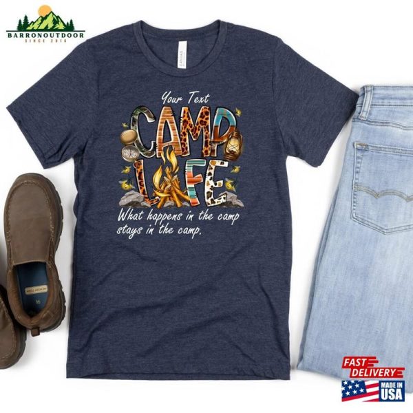 Custom Camp Life Shirt 2023 Family Camping T-Shirt Unisex