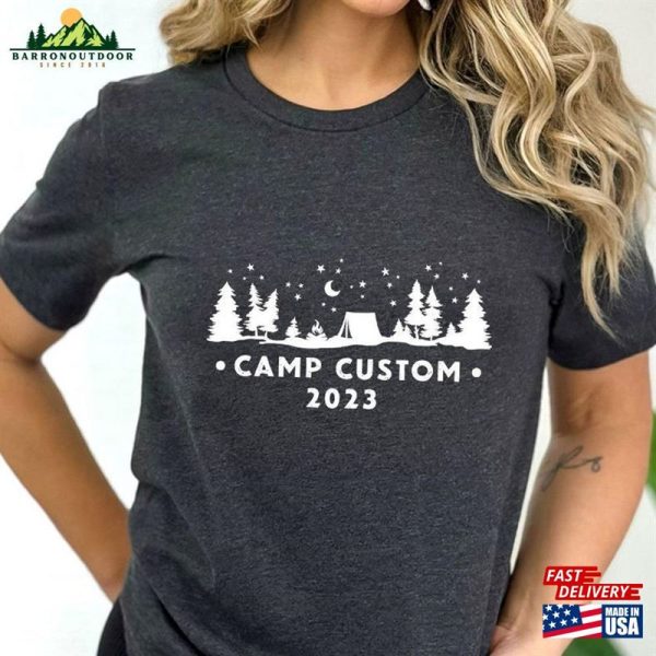 Custom Camp T-Shirt Customized Camping Gifts Matching Friends Outfits Sweatshirt