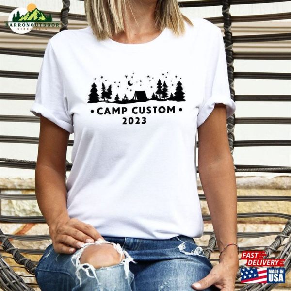 Custom Camp T-Shirt Customized Camping Gifts Matching Friends Outfits Sweatshirt