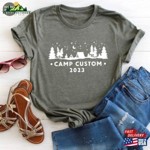 Custom Camp T Shirt Customized Camping Gifts Matching Friends Outfits Sweatshirt 3