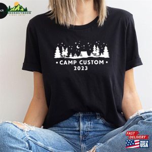 Custom Camp T Shirt Customized Camping Gifts Matching Friends Outfits Sweatshirt 4