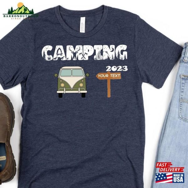 Custom Camping 2023 Shirt Squad Family Shirts Hoodie Sweatshirt