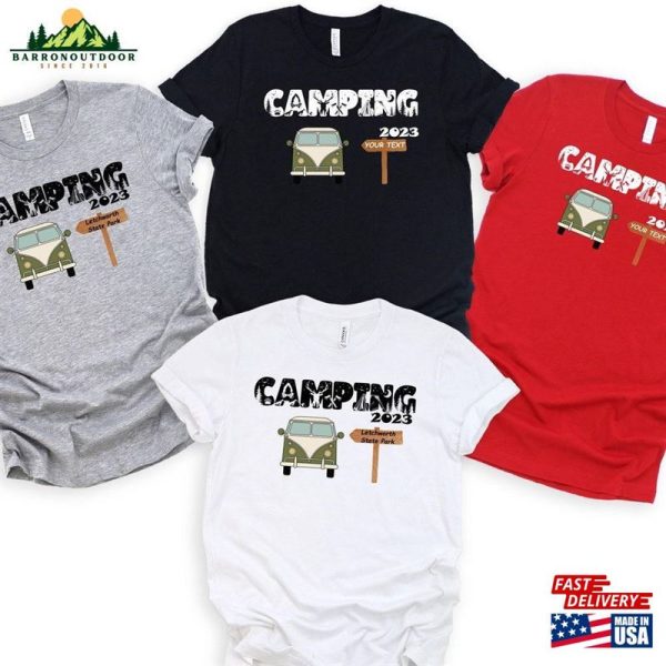 Custom Camping 2023 Shirt Squad Family Shirts Hoodie Sweatshirt