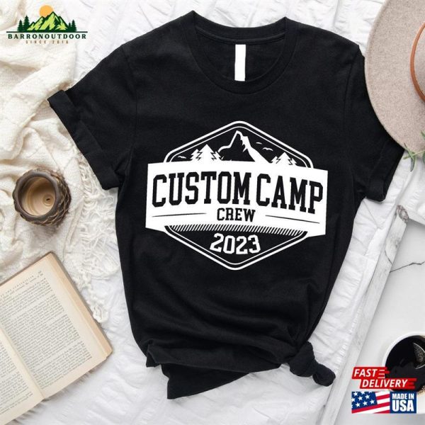 Custom Camping Shirts Personalized Camp Crew With Date Location Tees Hoodie Sweatshirt