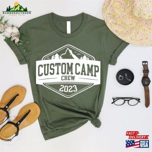 Custom Camping Shirts Personalized Camp Crew With Date Location Tees Hoodie Sweatshirt 4