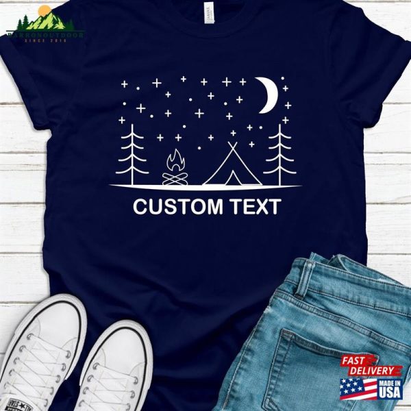 Custom Camping Tee Text Shirts Your Camp Classic Unisex