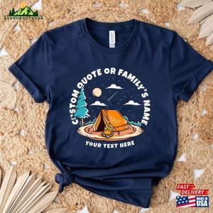 Custom Family Camping 2023 Shirt Personalized Name Camp T Shirt Unisex 4