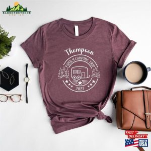 Custom Family Camping Trip Shirt Vacation 2023 Tshirt Campfire Apparel Sweatshirt Unisex