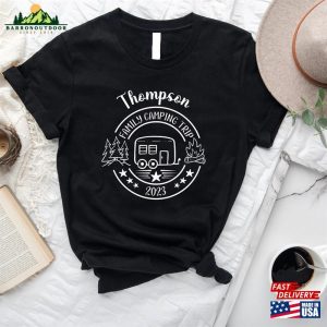 Custom Family Camping Trip Shirt Vacation 2023 Tshirt Campfire Apparel Sweatshirt Unisex 3