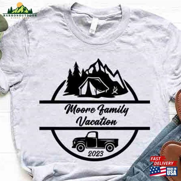 Custom Family Vacation 2023 Shirt Camping Personalized Mountain Sweatshirt Hoodie