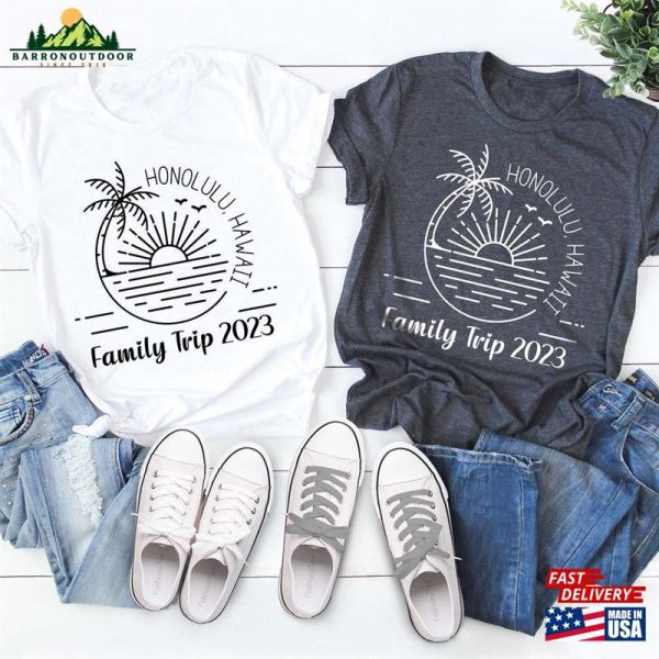 Custom Family Vacation T-Shirts Beach Matching T-Shirt Men Kids Women Hoodie Classic