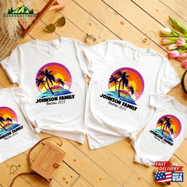 Custom Vacation T-Shirt Family Matching Gift Shirts Travel Sweatshirts For Men N Women Unisex Classic