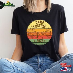 Customized Camper T Shirt Matching 2023 Camp Gift Custom Camping Graphic Tees Hoodie Sweatshirt 3