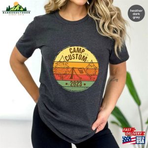 Customized Camper T Shirt Matching 2023 Camp Gift Custom Camping Graphic Tees Hoodie Sweatshirt 4