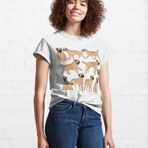 Cute Border Terrier Pattern Classic T Shirt Hoodie 4