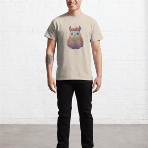 Cute Orange Fluffy Llama Classic T Shirt Sweatshirt 3