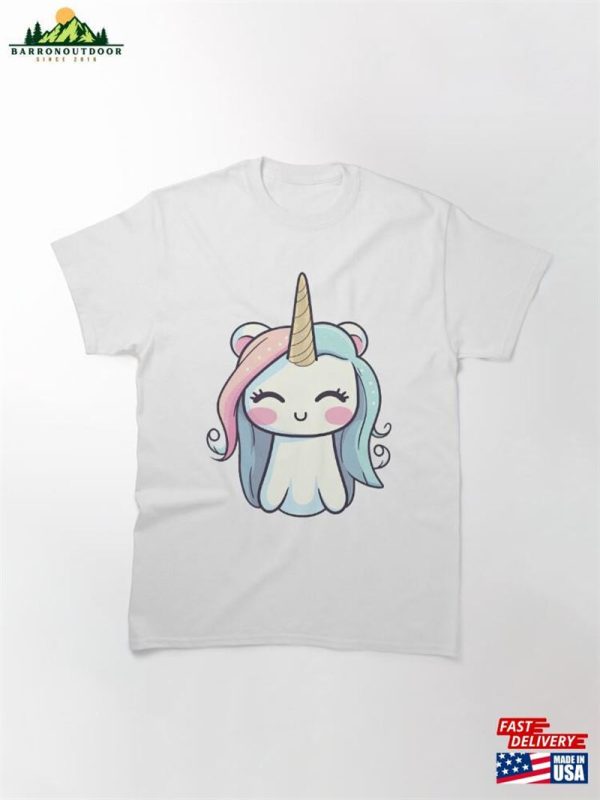 Cute Unicorn In Kawaii Style Classic T-Shirt Unisex Sweatshirt