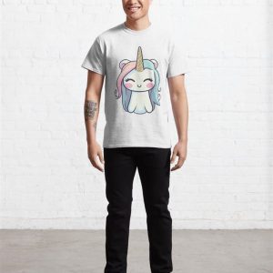 Cute Unicorn In Kawaii Style Classic T Shirt Unisex Sweatshirt 4