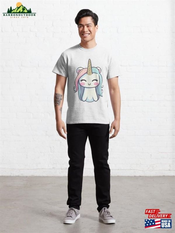 Cute Unicorn In Kawaii Style Classic T-Shirt Unisex Sweatshirt