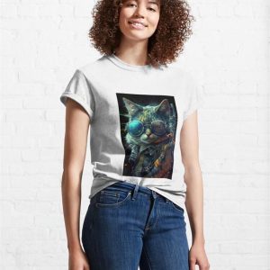 Cyber Cat Classic T Shirt Sweatshirt 4