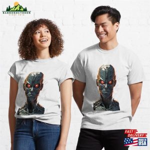 Cyborg Face Classic T Shirt 3