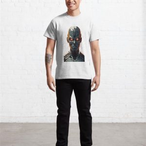 Cyborg Face Classic T Shirt 4