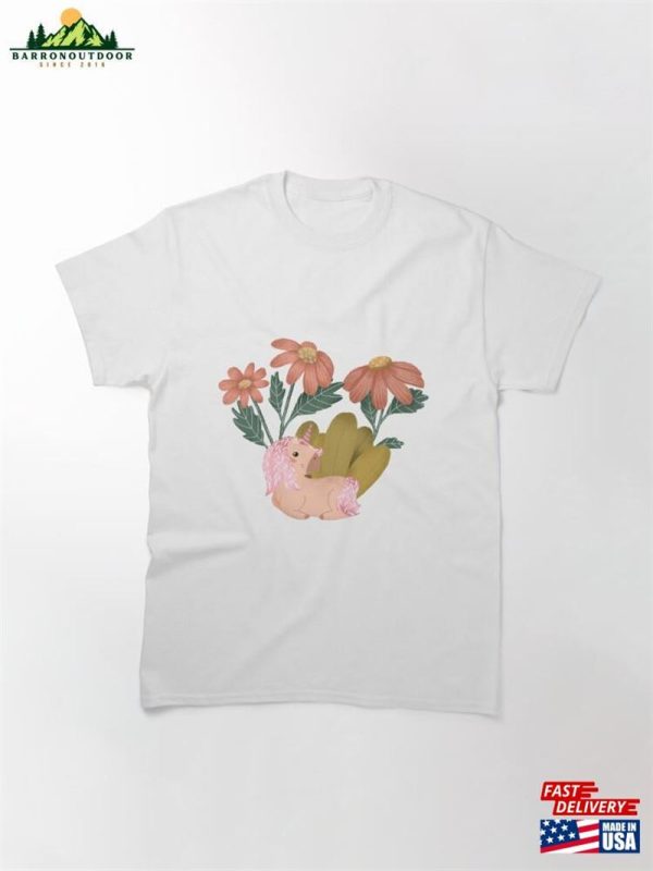 Daisy Unicorn Illustration Classic T-Shirt Unisex