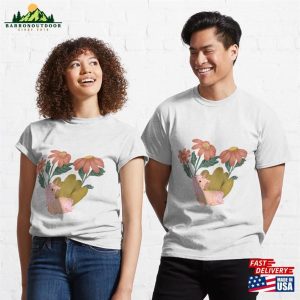 Daisy Unicorn Illustration Classic T Shirt Unisex 3