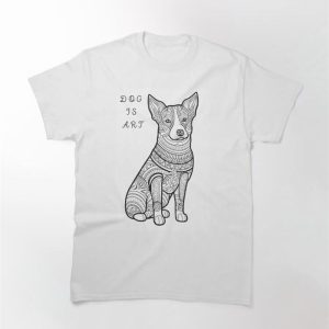 Dog Line Art Design 4 Classic T-Shirt Sweatshirt Hoodie