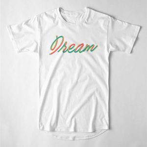 Dream Type Typography 3D Text Effect Sticker Long T Shirt Sweatshirt 3