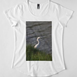 Egret In Golden Hour Premium Scoop T Shirt Unisex 3