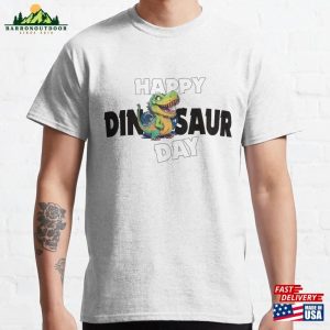 Evil Little Rex Wishes Happy Dinosaur Day Classic T-Shirt Hoodie