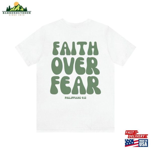 Faith Over Fear Philippians 4 13 Girls Camp Youth Theme Tee Hoodie Sweatshirt