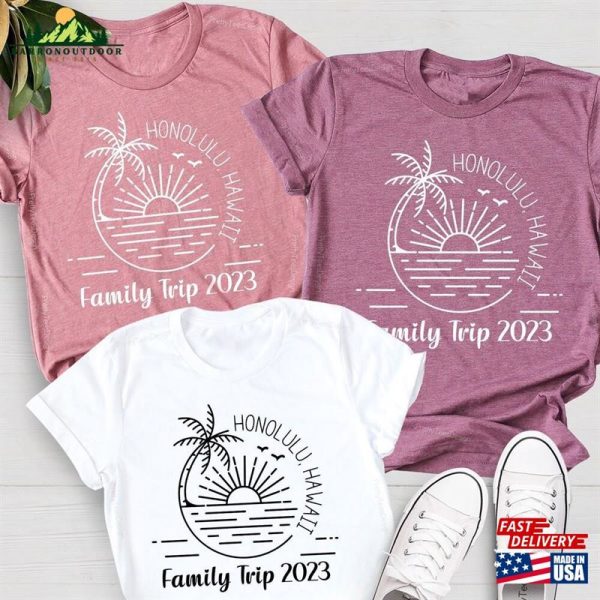 Family Beach Matching T-Shirt Custom Vacation T-Shirts Summer Camp Group Shirts Sweatshirt