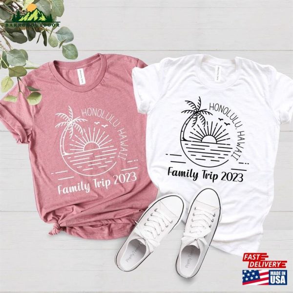 Family Beach Matching T-Shirt Custom Vacation T-Shirts Summer Camp Group Shirts Sweatshirt