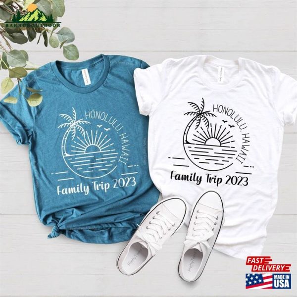 Family Beach Matching T-Shirt Custom Vacation T-Shirts Summer Camp Group Shirts Sweatshirt