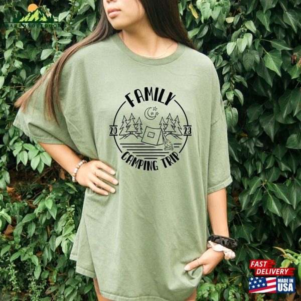 Family Camping Trip 2023 Shirts Group Apparel Campfire T-Shirt Unisex