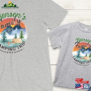 Family Camping Trip 2023 T-Shirt Personalized Matching Summer Vacation Shirt Hoodie Unisex