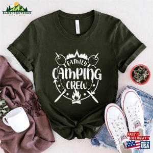 Family Camping Tshirt Friends Camp Tent Life Marshmallow Cute Campers Shirt Classic Sweatshirt 4