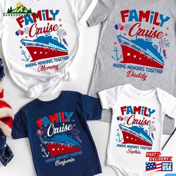 Family Cruise 2023 Making Memories Together Shirt Happy 4Th Of July Squad Vacation Sweatshirt T-Shirt