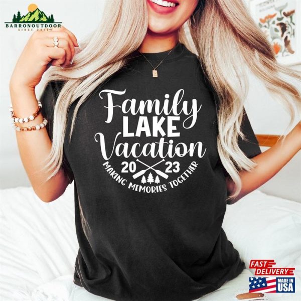 Family Lake Vacation 2023 Shirts Trip Life Unisex Hoodie